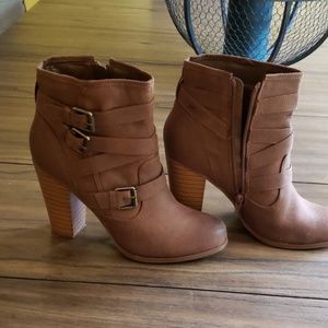 Brown ankle boots